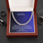 to a wonderful young man cuban link for graduation