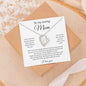 To My Loving Mom | I Love You - Forever Love Necklace