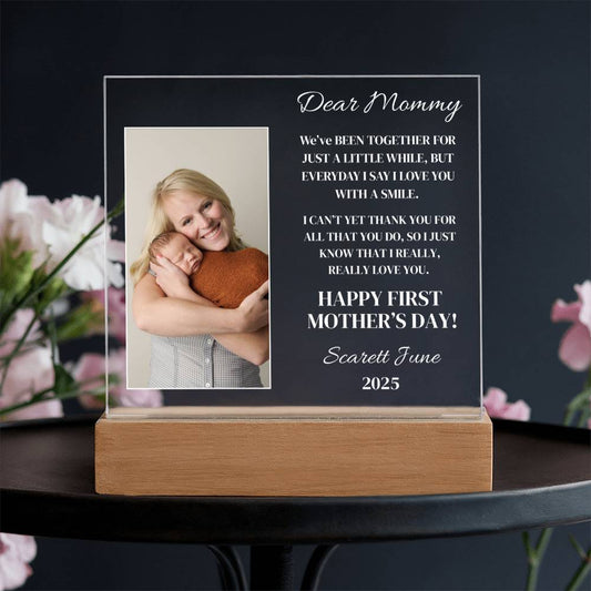Personalized Dear Mommy Acrylic Plaque