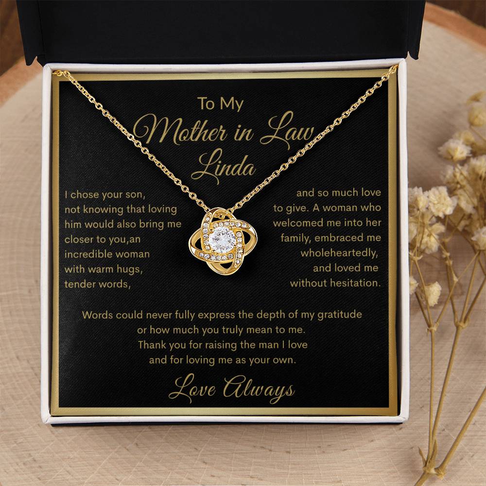 The Love We Share – Custom Mother-in-Law Necklace Gift