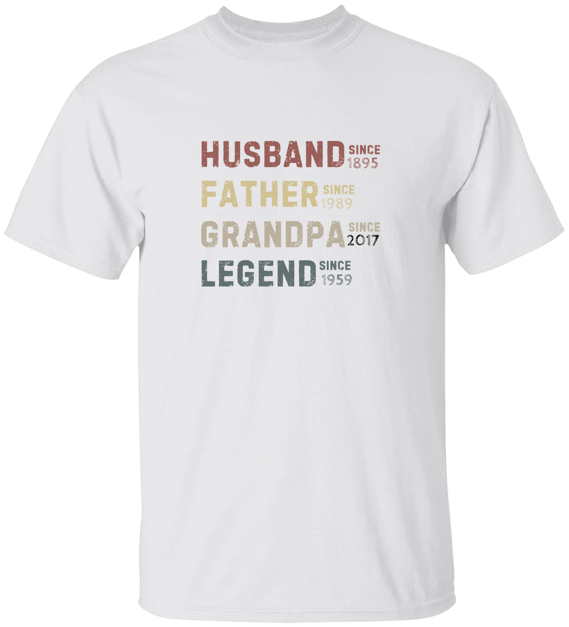 Husband- Father- Grandpa- Legend t-shirt