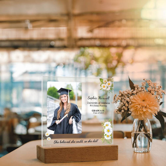 She Believed She Could So She Did Graduate Plaque