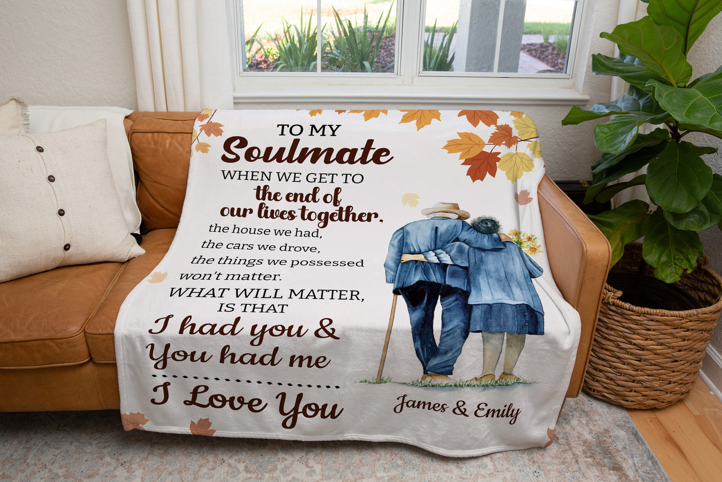 To My Soulmate Blanket