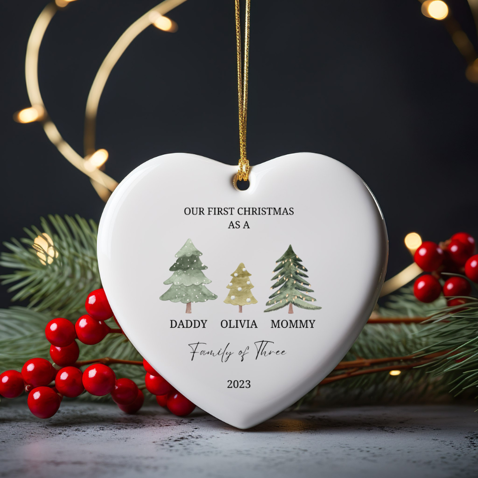 Personalized family tree Ornament