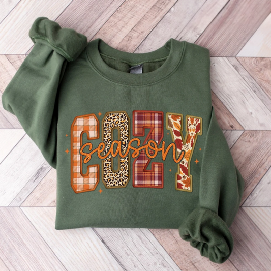 Cozy Season Sweatshirt Retro Fall Sweatshirt