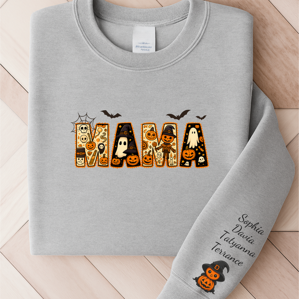 Mama Personalized Halloween Sweatshirt