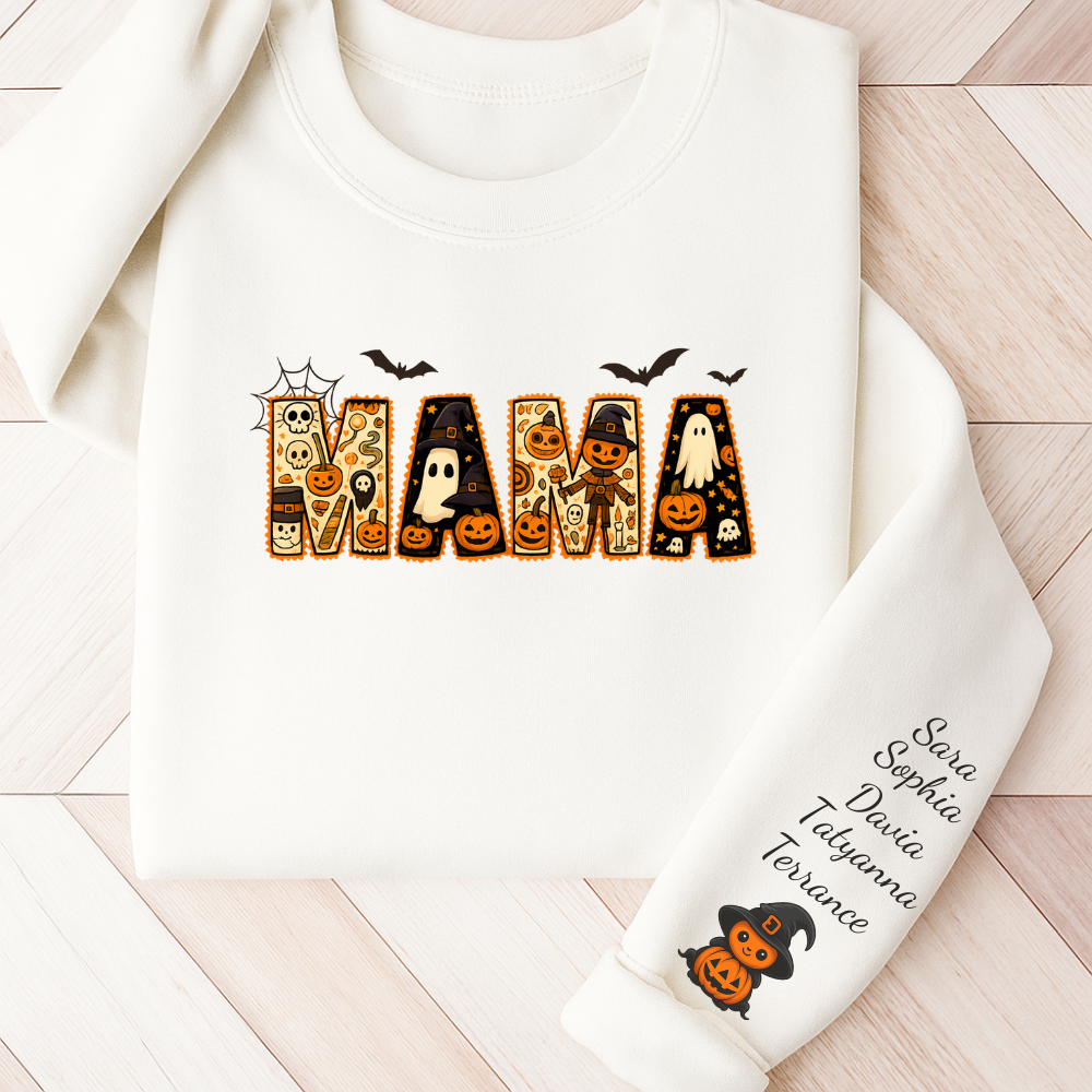 Mama Personalized Halloween Sweatshirt