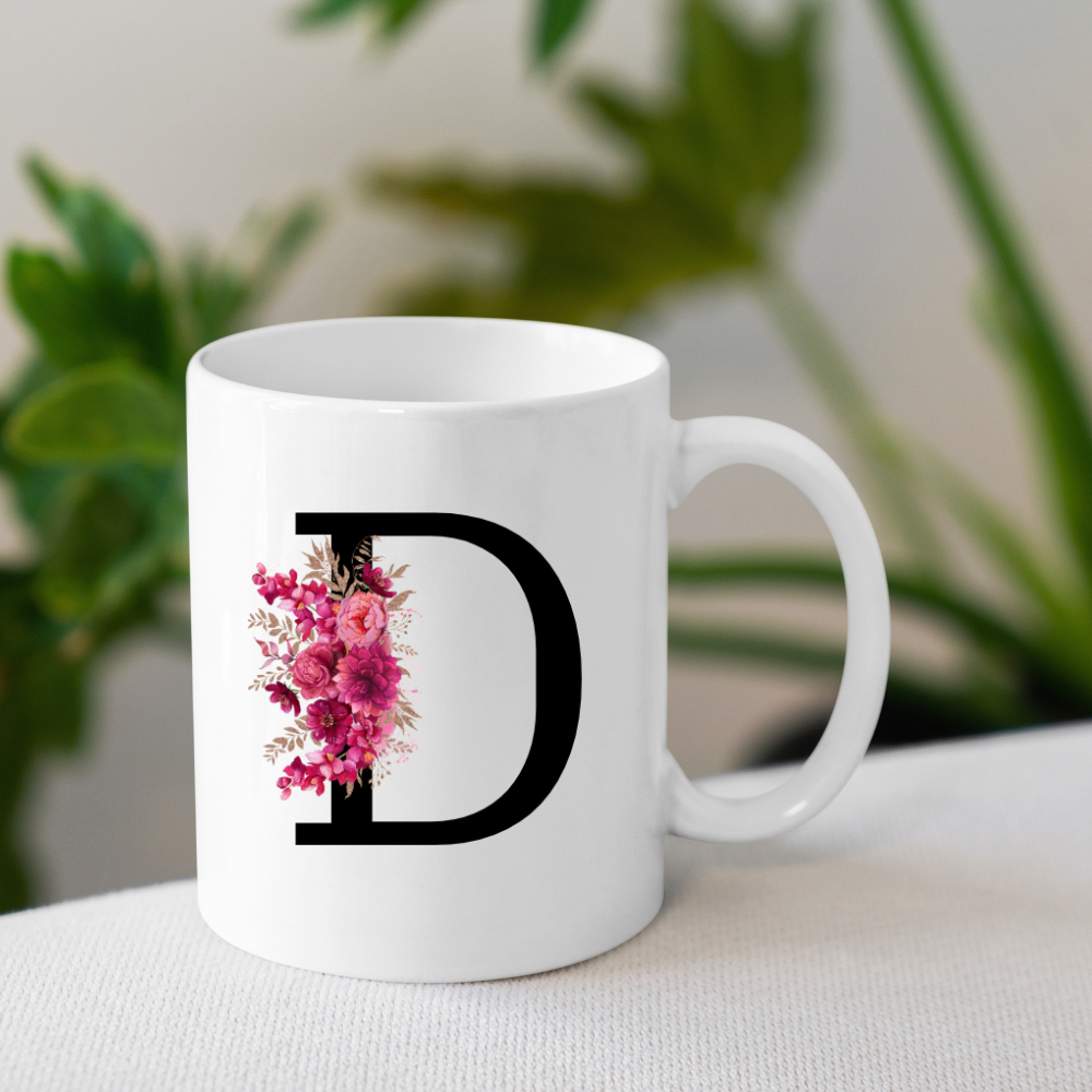 Letter Flower 11oz Mug