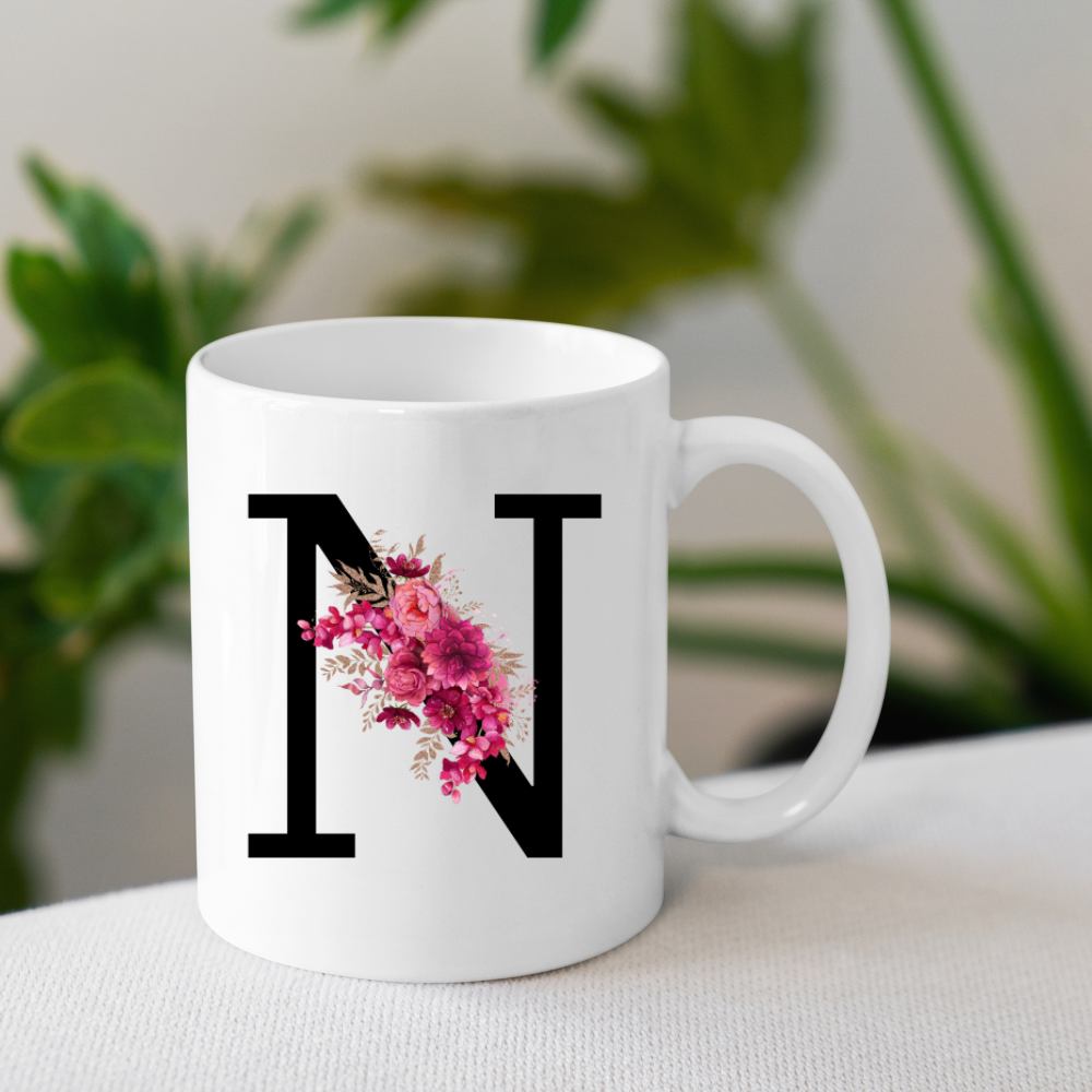 Letter Flower 11oz Mug