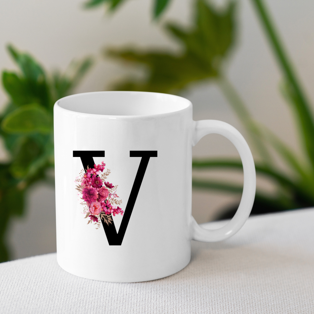 Letter Flower 11oz Mug