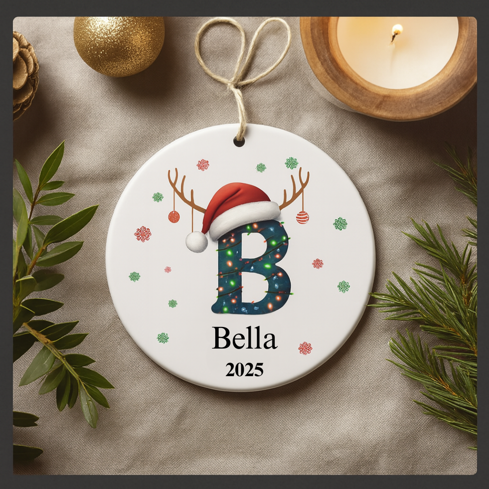 Personalized Letter Name Ornament