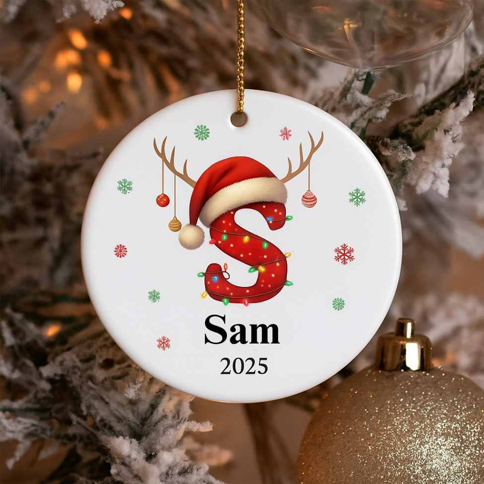 Personalized Letter Name Ornament
