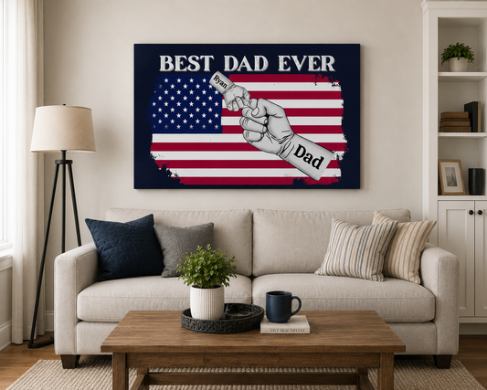 Best Dad Ever Canvas