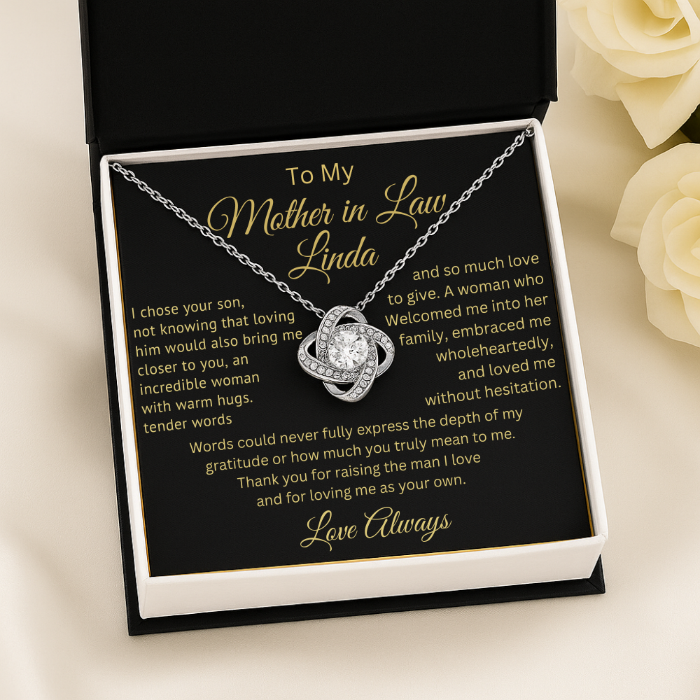 The Love We Share – Custom Mother-in-Law Necklace Gift