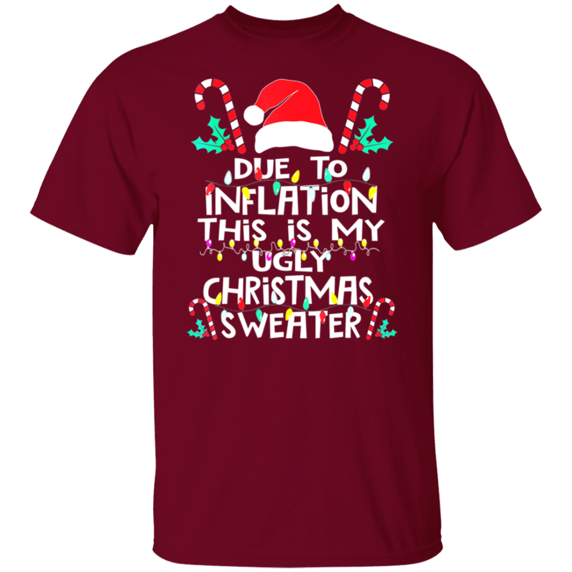 Due To Inflation This Is My Ugly Christmas Sweater , Funny Inflation Recession Christmas Shirt, Funny Christmas Shirt, Xmas Sweatshirt