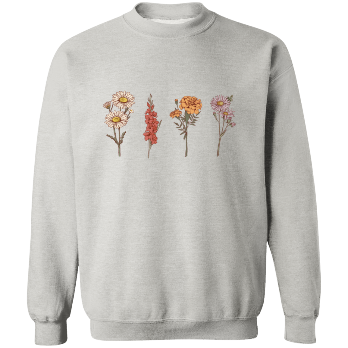 Untitled design (96) Custom Birth Flower Sweater