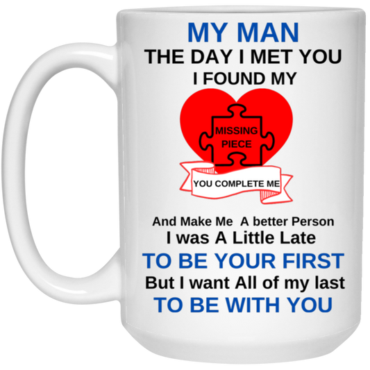 MISSING PIECE MUG 21504 15 oz. White Mug