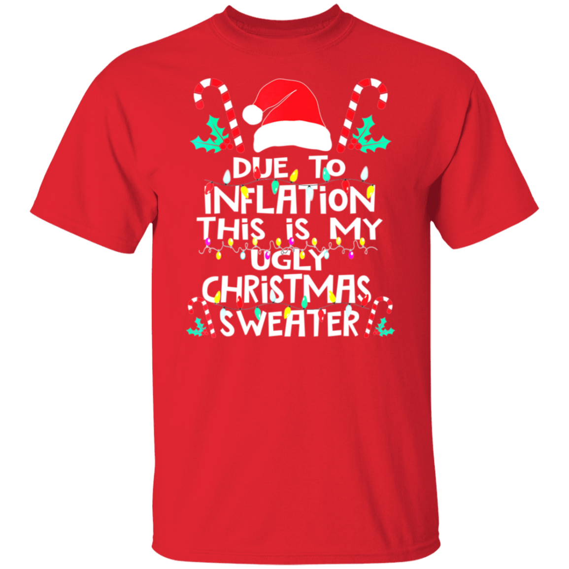 Due To Inflation This Is My Ugly Christmas Sweater , Funny Inflation Recession Christmas Shirt, Funny Christmas Shirt, Xmas Sweatshirt