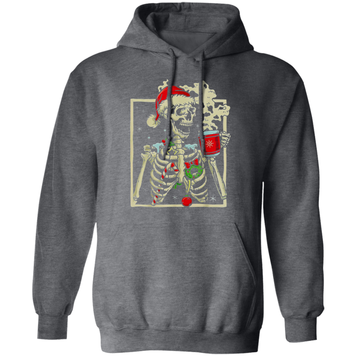 Dead Inside Skeleton Christmas Sweatshirt, Sarcastic Christmas Coffee Shirt Merry Christmas Shirt Coffee Lover Christmas Gift Fall Sweater