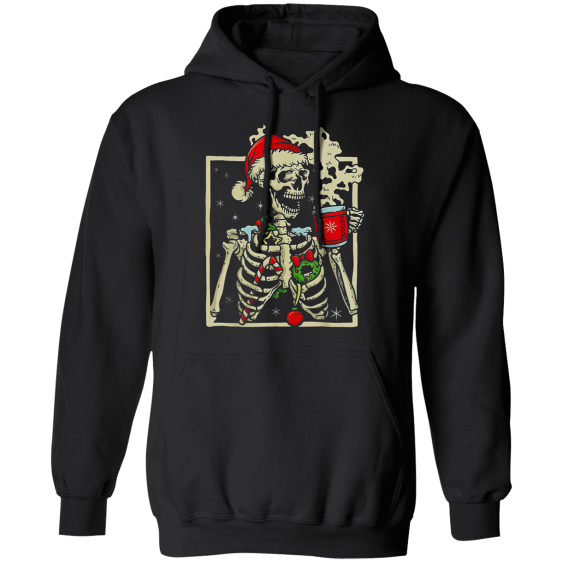 Dead Inside Skeleton Christmas Sweatshirt, Sarcastic Christmas Coffee Shirt Merry Christmas Shirt Coffee Lover Christmas Gift Fall Sweater