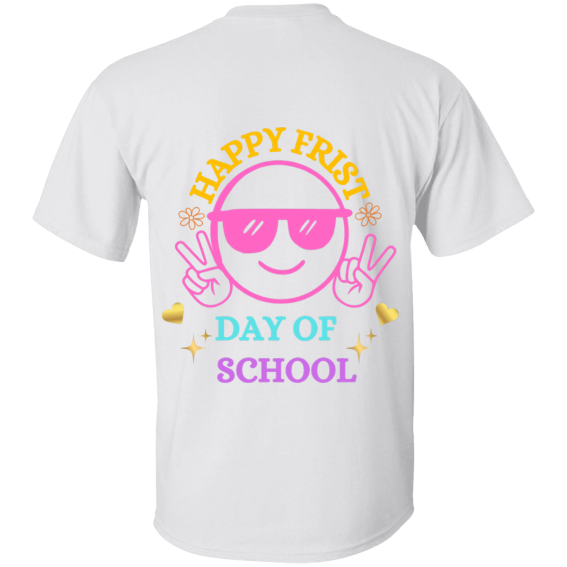 Kids Happy Back To School Personalized T- Shirt