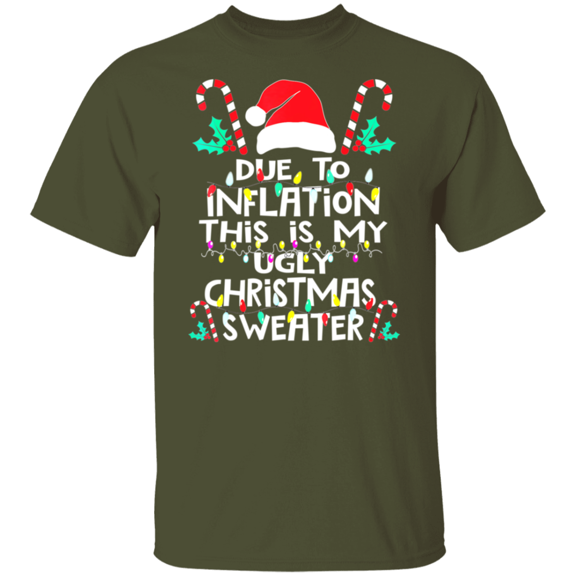 Due To Inflation This Is My Ugly Christmas Sweater , Funny Inflation Recession Christmas Shirt, Funny Christmas Shirt, Xmas Sweatshirt