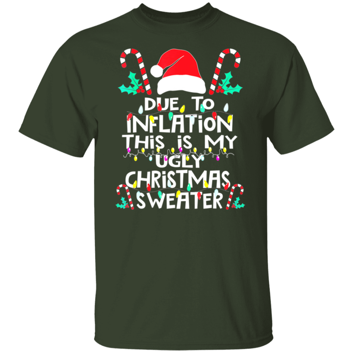 Due To Inflation This Is My Ugly Christmas Sweater , Funny Inflation Recession Christmas Shirt, Funny Christmas Shirt, Xmas Sweatshirt