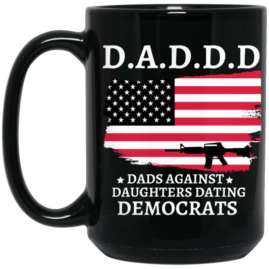 BLACK 15OZ D.A.D.D.D MUG