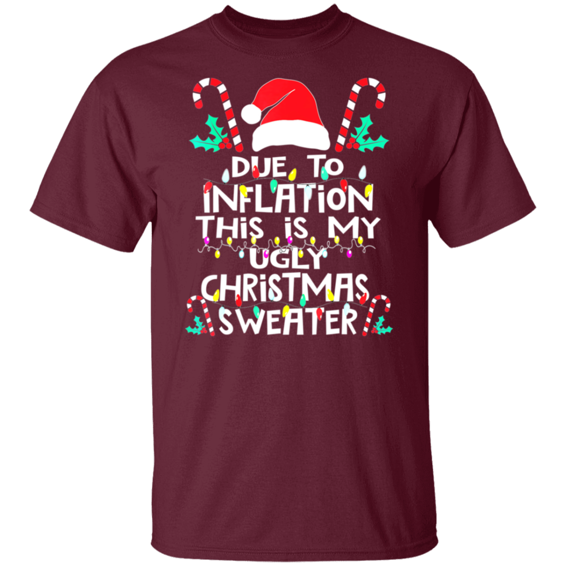 Due To Inflation This Is My Ugly Christmas Sweater , Funny Inflation Recession Christmas Shirt, Funny Christmas Shirt, Xmas Sweatshirt