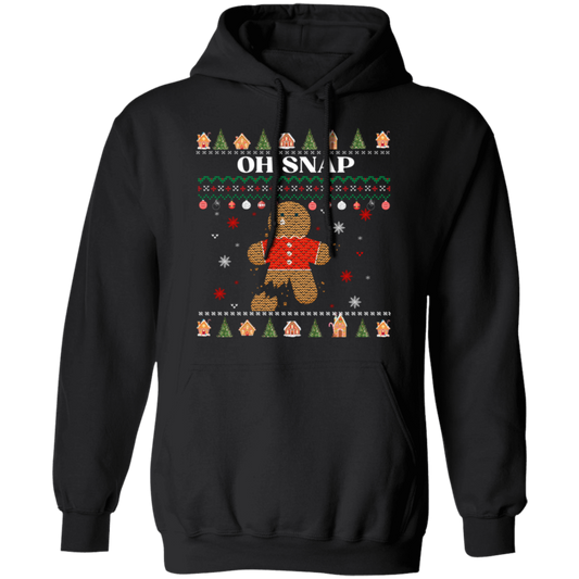 Ugly Christmas Sweater, Oh Snap Gingerbread Christmas Ugly Sweater, ugly christmas sweater, Christmas Gifts, Christmas Sweatshirt, Oh Snap