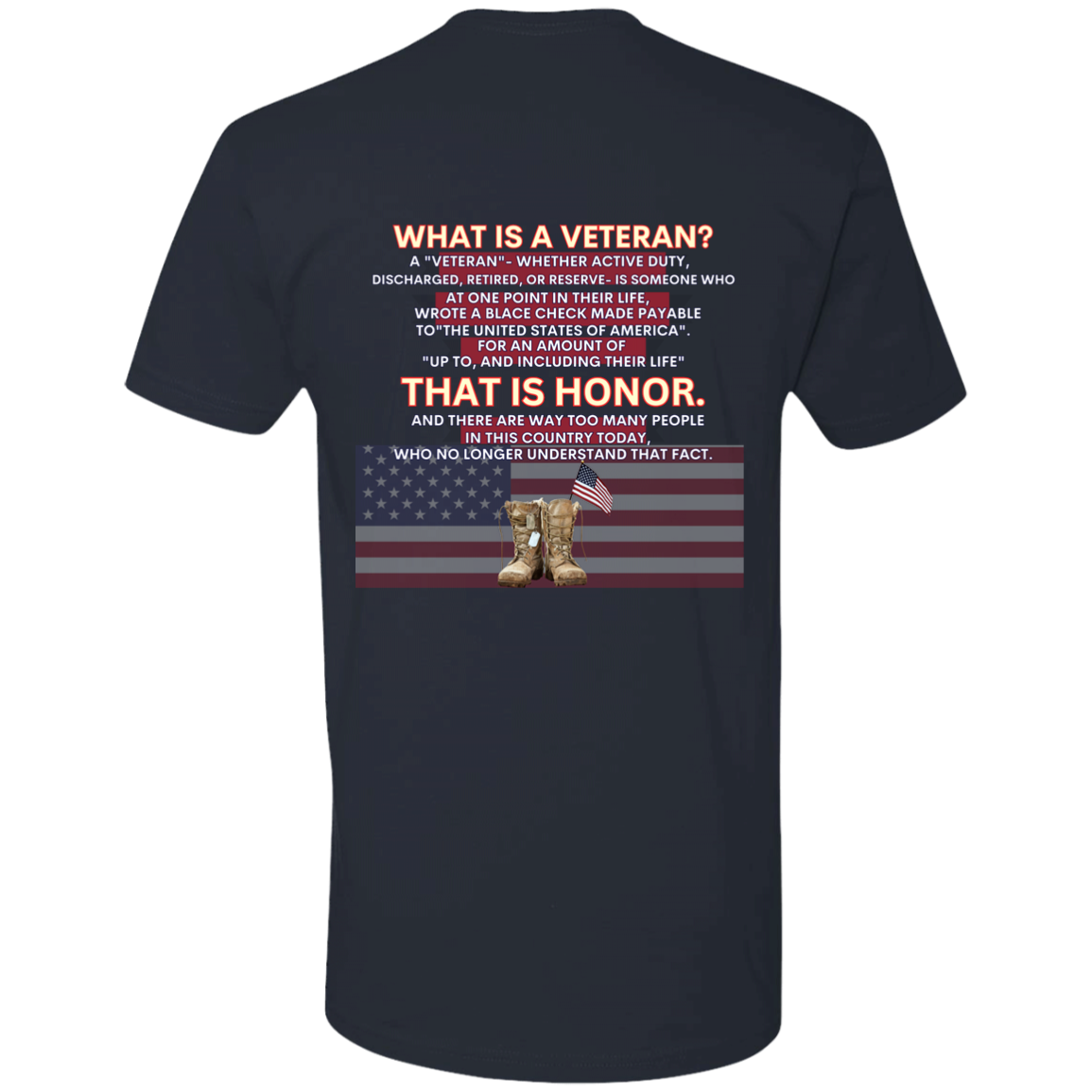 WHAT IS A VETERAN  T-SHIRT