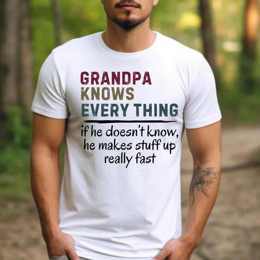 Grandpa Knows EveryThing Shirt