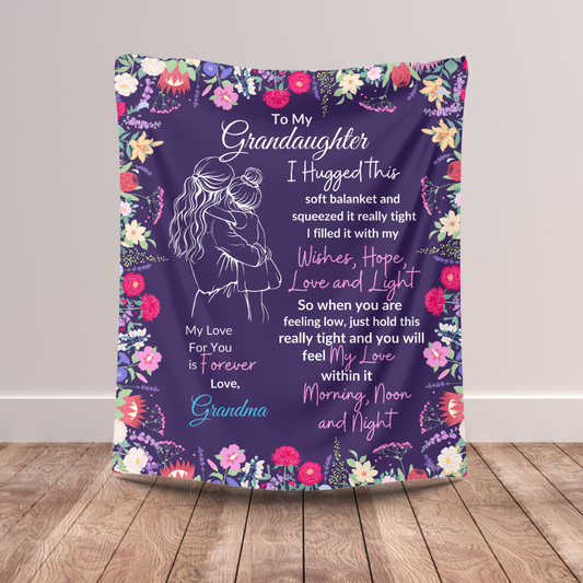 Granddaughter Sweet Words Blanket