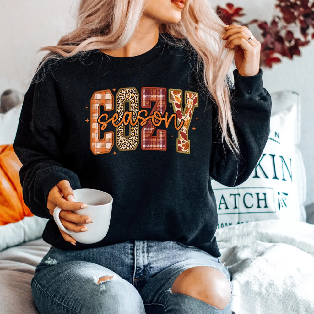 Cozy Season Sweatshirt Retro Fall Sweatshirt