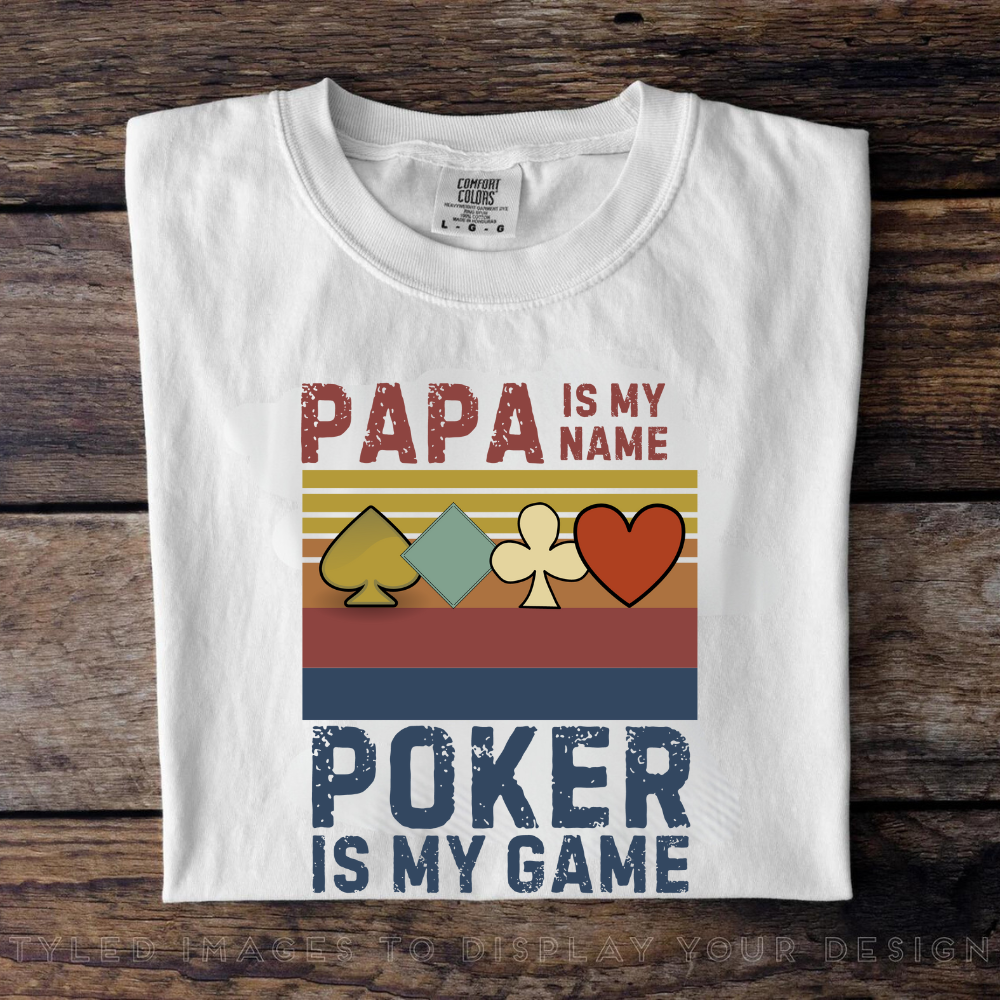 Papa is my name -Poker is my game Classic T-Shirt