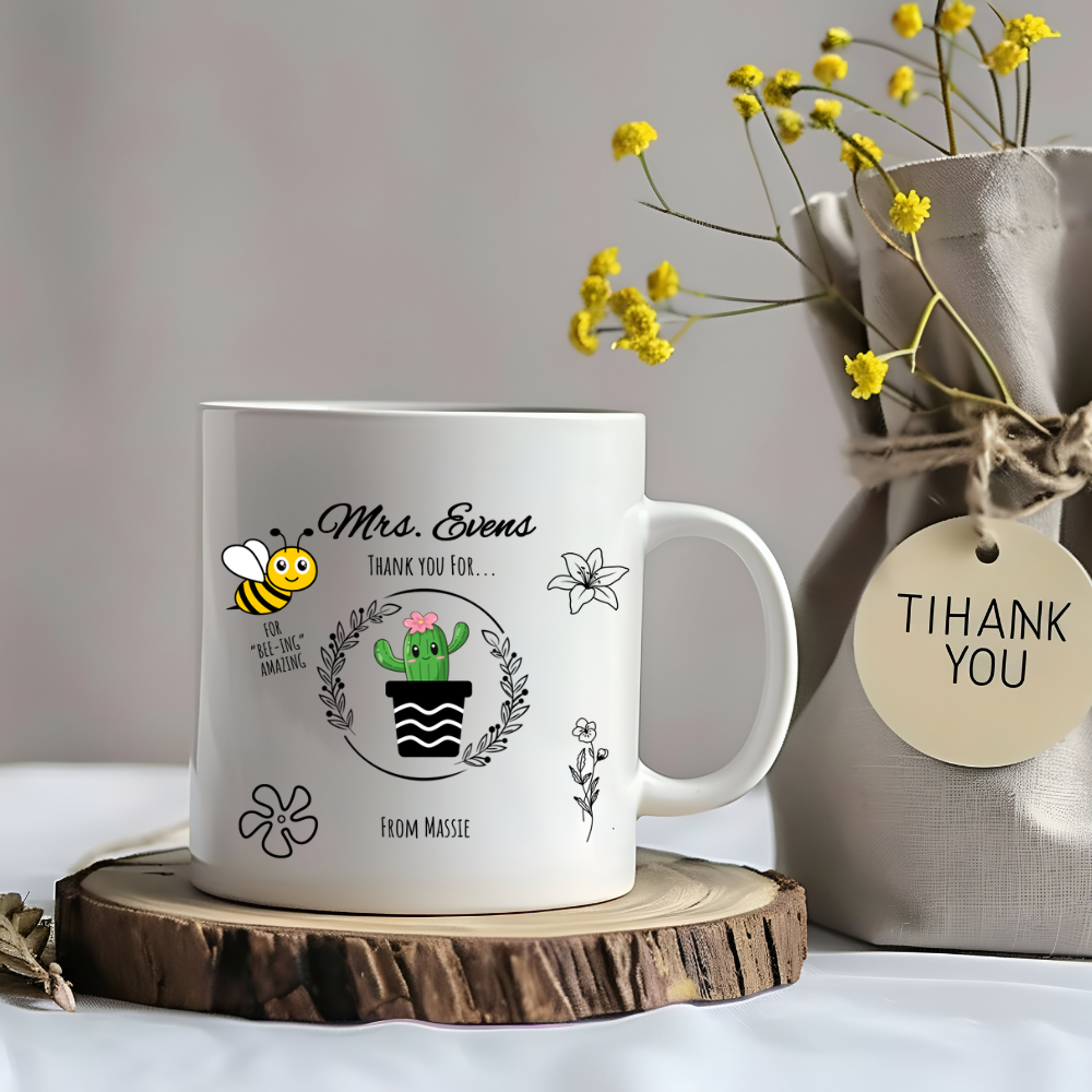 Personalized Teacher Thank You Mug