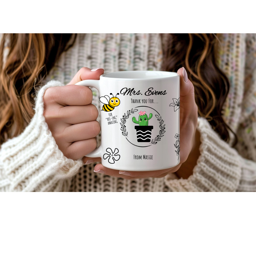 Personalized Teacher Thank You Mug