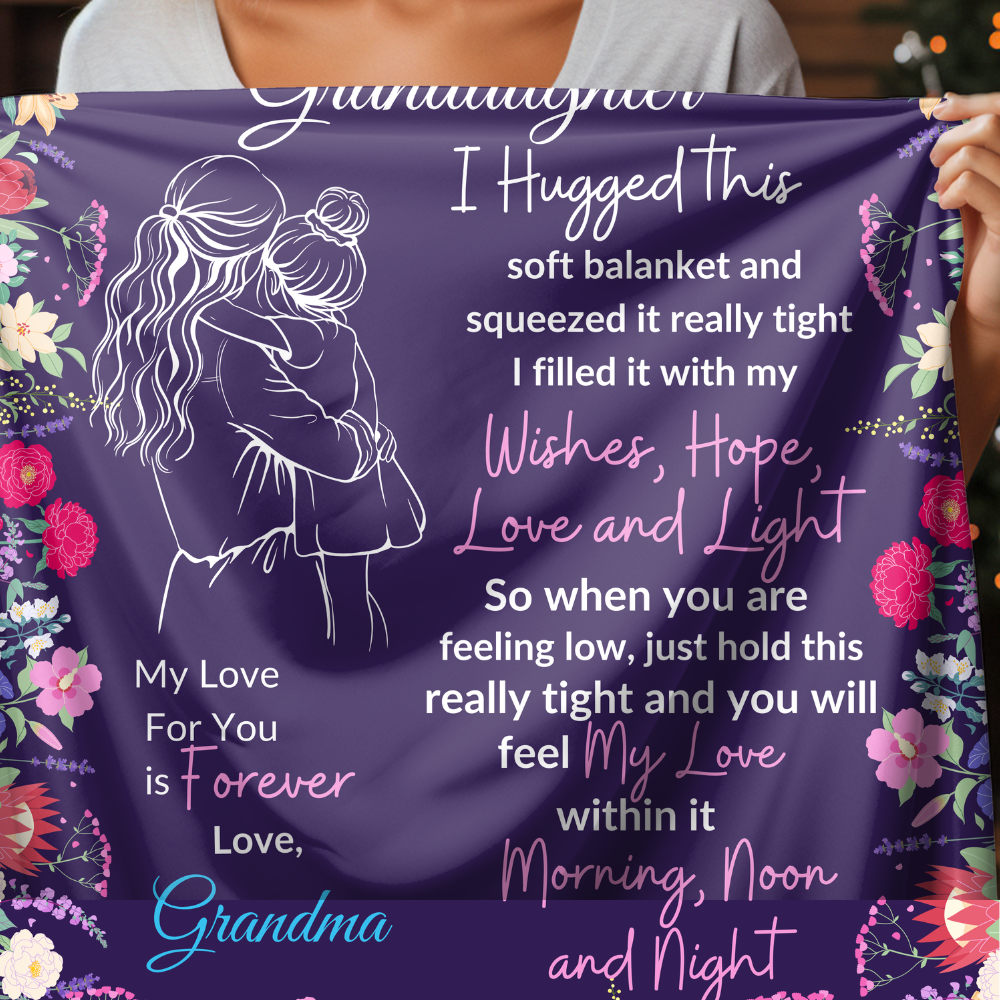 Granddaughter Sweet Words Blanket