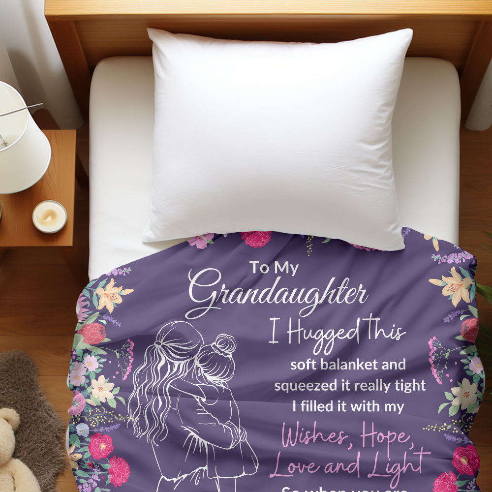 Granddaughter Sweet Words Blanket