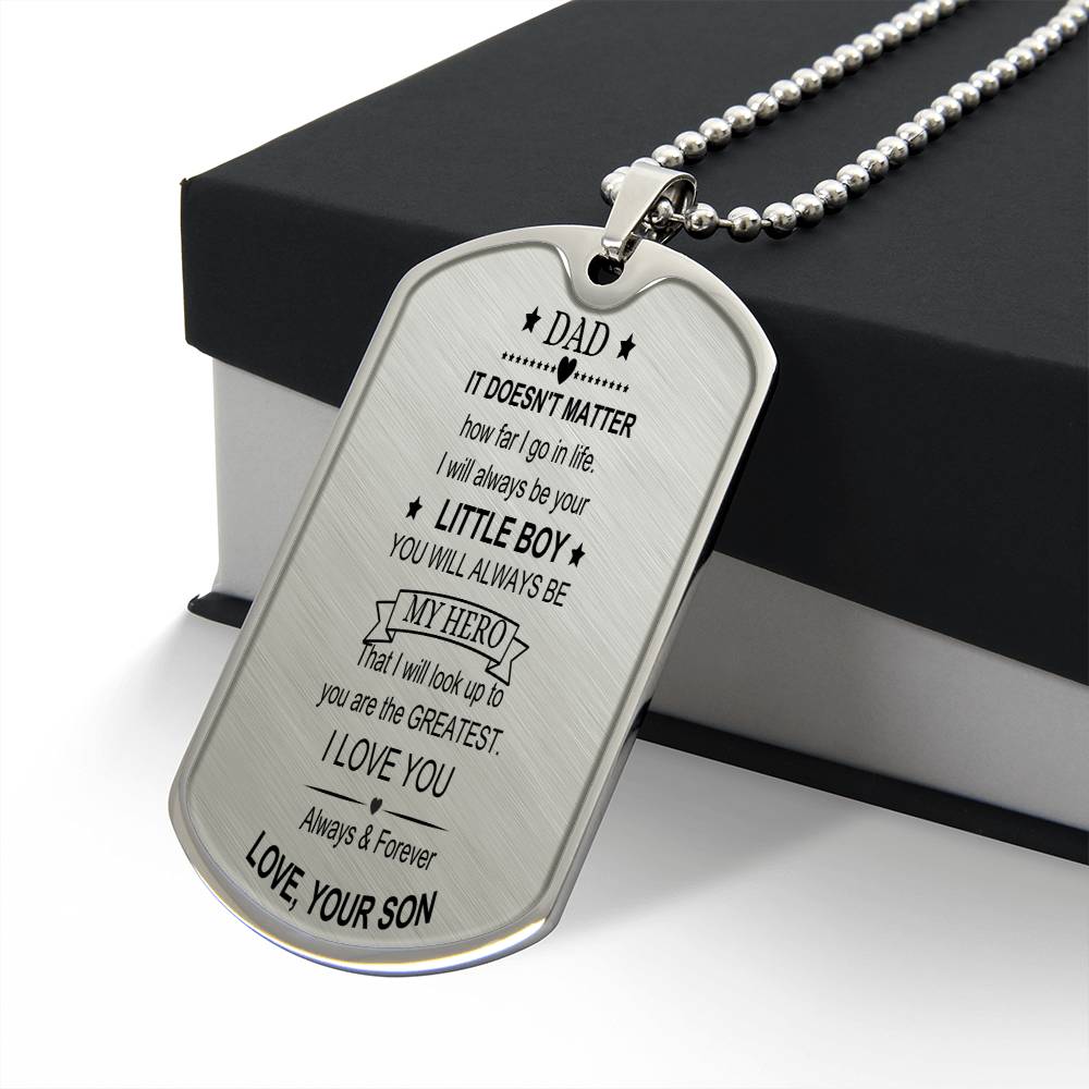 Dad/ My Hero Dog Tag