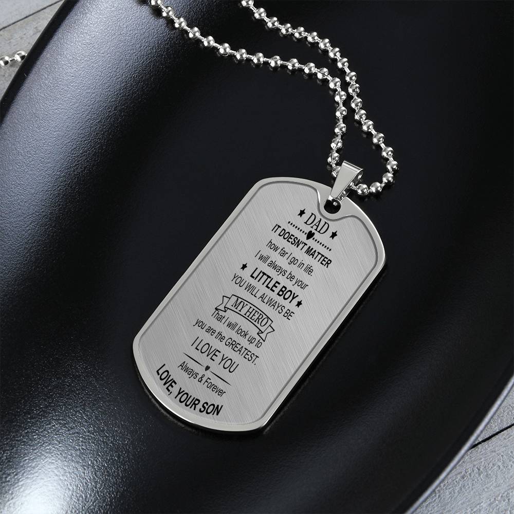 Dad/ My Hero Dog Tag