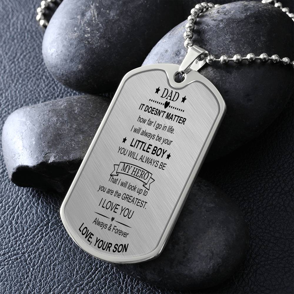 Dad/ My Hero Dog Tag