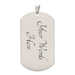 To my husband dog tag necklace