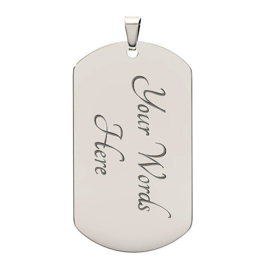 Dad/ My Hero Dog Tag