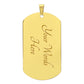 To my husband dog tag necklace