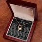 To My Beautiful Wife Love Heart Necklace