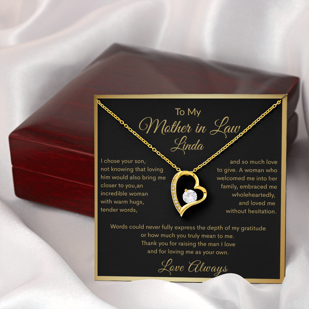 The Love We Share – Custom Mother-in-Law Necklace Gift