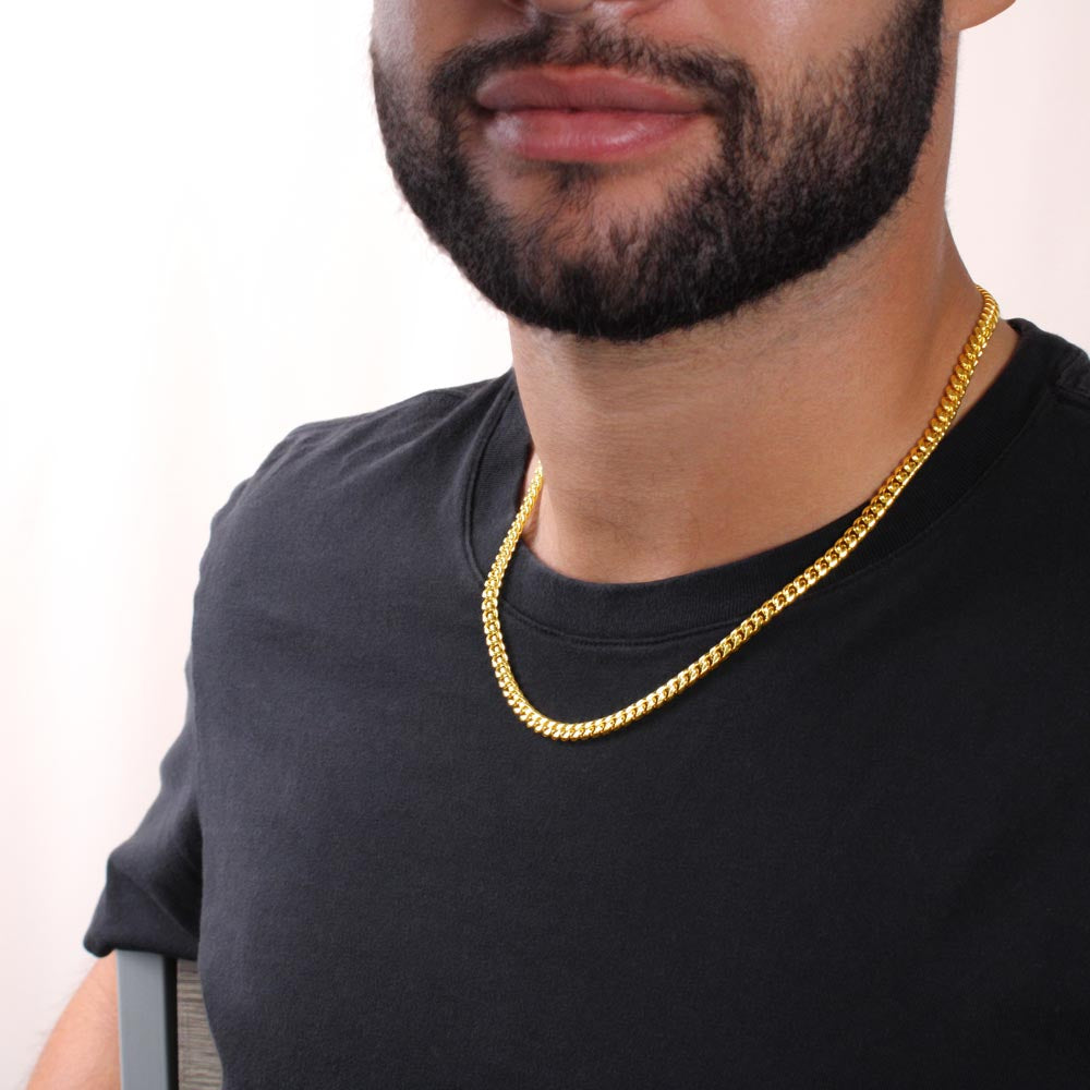 To My Son – "I Am the Storm" Cuban Link Chain From Dad