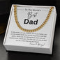 To The World's Best Dad Cuban Chain