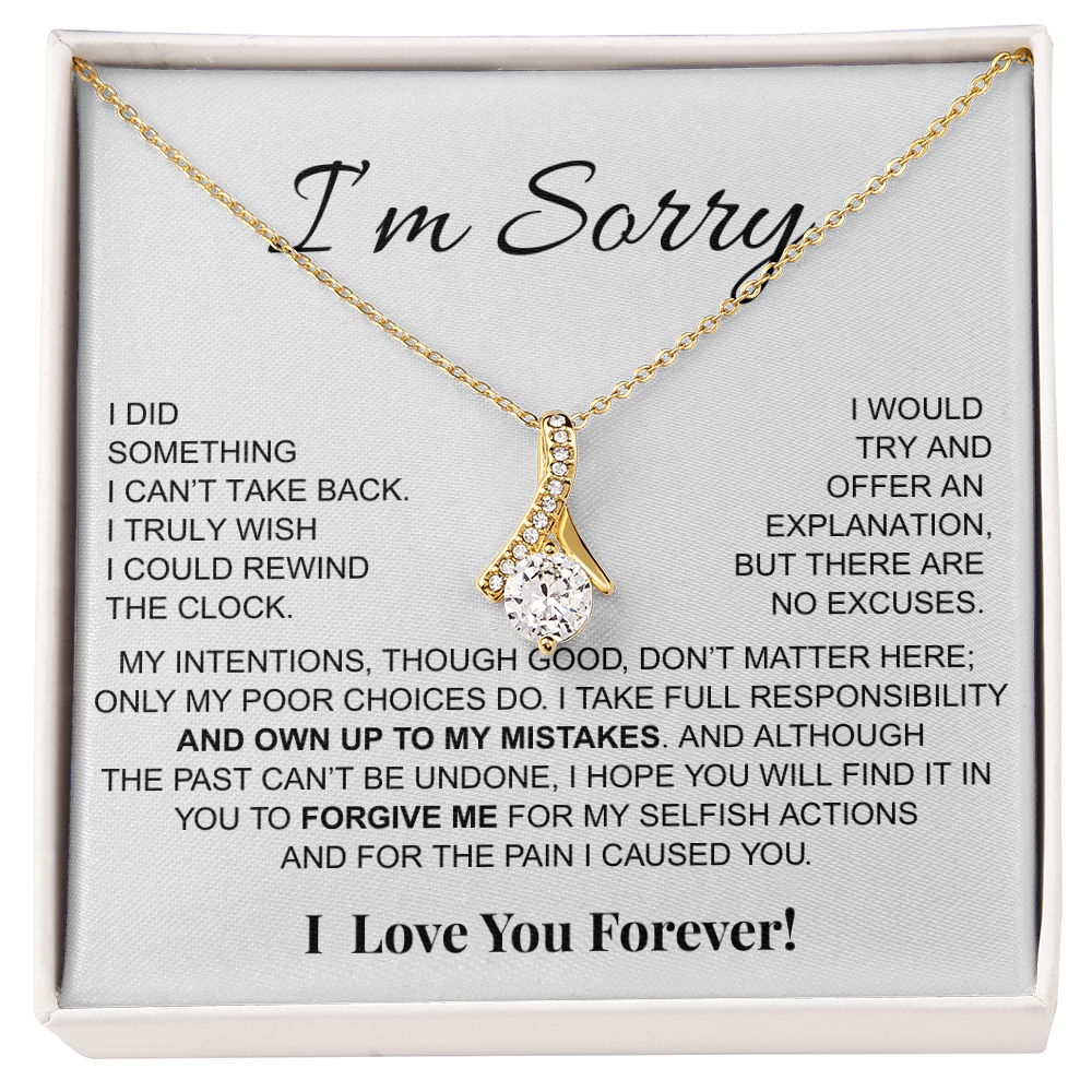 Apology Gift For Her- I Take Full Responsibility - Alluring Beauty Necklace